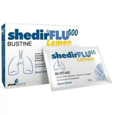 SHEDIRFLU 600 LEMON 20 BUSTINE, SHEDIR PHARMA Srl Unipersonale