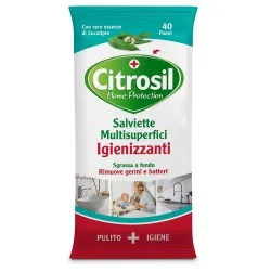 Citrosil Salviette Igienizzanti Superfici Eucalipto 40 Pezzi | Farma di Fiducia