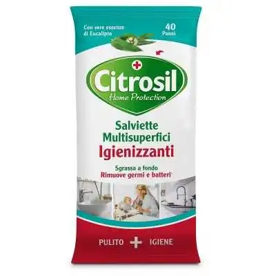 Citrosil Salviette Igienizzanti Superfici Eucalipto 40 Pezzi | Farma di Fiducia