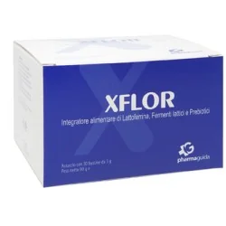 XFLOR lattoferrina, fermenti lattici e prebiotici  30 Bustine, PHARMAGUIDA Srl