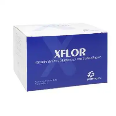 XFLOR lattoferrina, fermenti lattici e prebiotici  30 Bustine, PHARMAGUIDA Srl