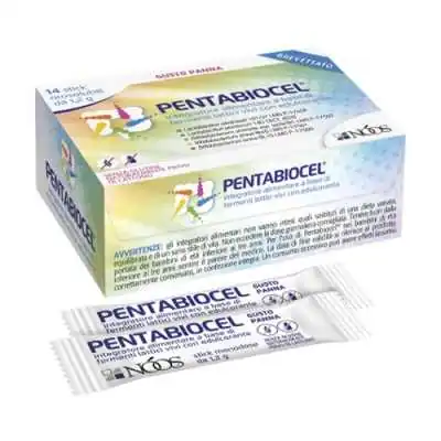 PENTABIOCEL 14 Stick Fermenti Lattici Vivi Gusto Panna Probiotici, MOVISCOM Srl