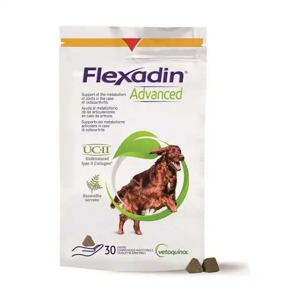 FLEXADIN ADVANCED 30 Tavolette Masticabili, VETOQUINOL ITALIA Srl