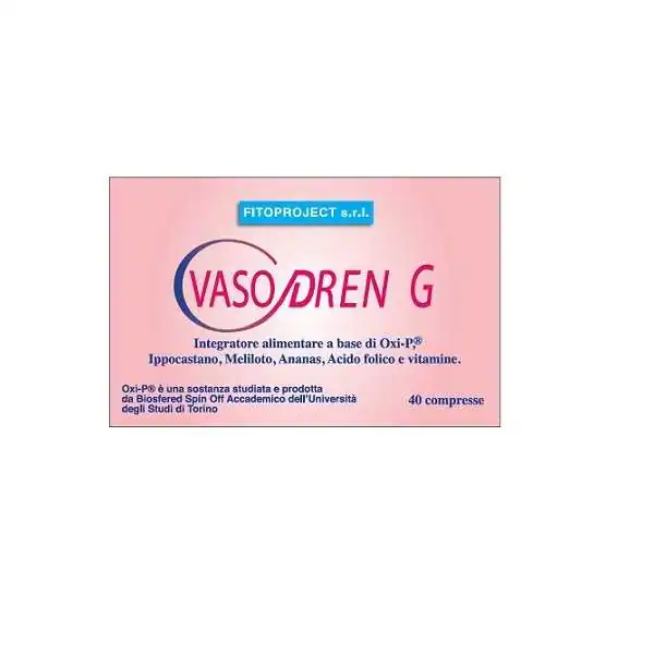 VASODREN G 40 Compresse, FITOPROJECT Srl