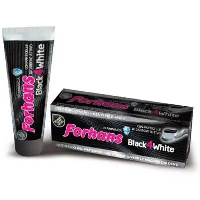 FORHANS Dentifricio Gel BLACK4WHITE, URAGME Srl