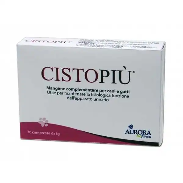 Cistopiù 30 Compresse Mangime Complementare per Cani e Gatti per il Benessere Vie Urinarie | Farma di Fiducia