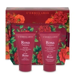 Erbolario ROSA PURPUREA BEAUTY FAVOLOSA Bagnogel 75 ml + Crema Profumata per il Corpo 75 ml, L'ERBOLARIO Srl
