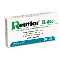 REUFLOR Vitamina D3 20 Compresse Masticabili | Farma di Fiducia