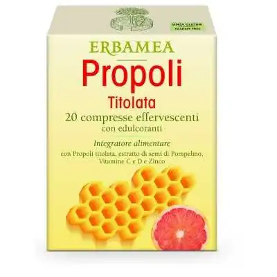 Erbamea Propoli Titolata 20 Compresse Effervescenti | Farma di Fiducia