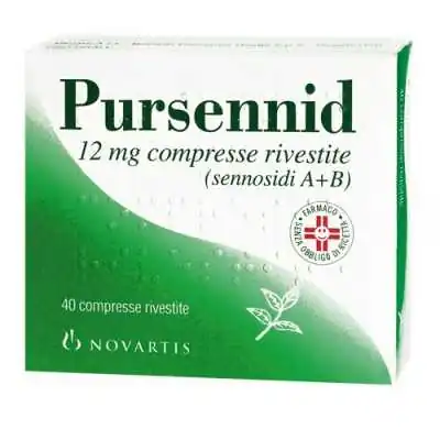 PURSENNID*40 Compresse Rivestite 12mg Sennosidi A+B, GLAXOSMITHKLINE C.HEALTH.Srl