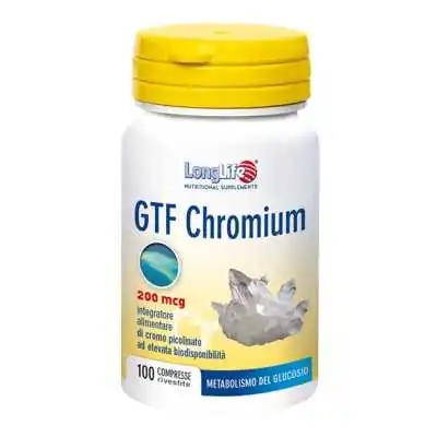 LONGLIFE GTF CHROMIUM 100 COMPRESSE, PHOENIX Srl - LONGLIFE
