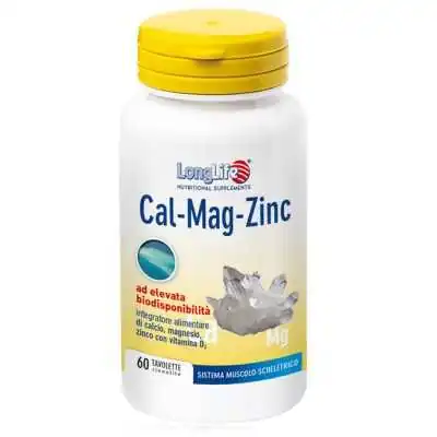 LONGLIFE Calcio Magnesio Zinco 60 Tavolette, PHOENIX Srl - LONGLIFE