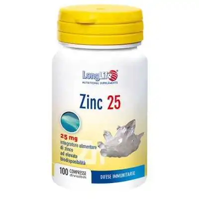 LONGLIFE Zinco 25mg 100 Compresse, PHOENIX Srl - LONGLIFE