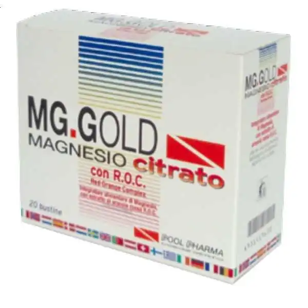 MG.GOLD MAGNESIO CITRATO 20 BUSTINE, Pool Pharma