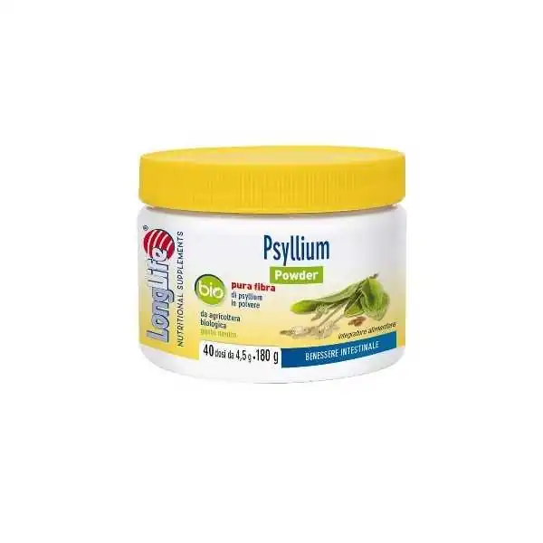 LongLife Psyllium Powder Bio Barattolo da 40 dosi da 4,5 g., PHOENIX Srl - LONGLIFE