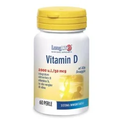 LONGLIFE Vitamina D2000UI 60 Perle, PHOENIX Srl - LONGLIFE
