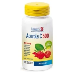 LONGLIFE ACEROLA Vitamina C500 Aroma LIMONE, PHOENIX Srl - LONGLIFE