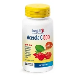 LONGLIFE ACEROLA Vitamina C500 Aroma ARANCIA, PHOENIX Srl - LONGLIFE