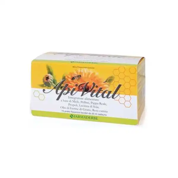 Apivital 15 Flaconcini 20 ml, FARMADERBE Srl