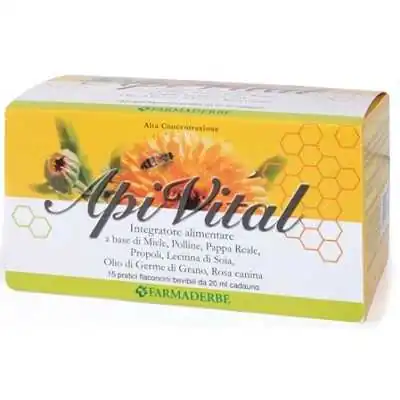 Apivital 15 Flaconcini 20 ml, FARMADERBE Srl