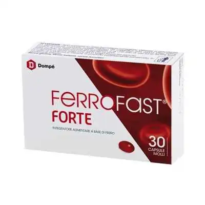 Ferrofast Forte 30 Capsule Molli, DOMPE' FARMACEUTICI SpA