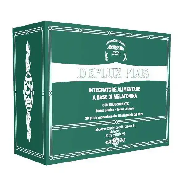 DEFLUX PLUS 20 Stick con Melatonina, DECA LABORATORIO CHIMICO Srl