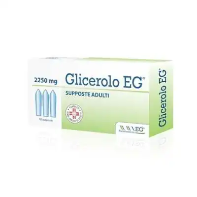 GLICEROLO EG  18Supposte Adulti 2250mg, EG SpA