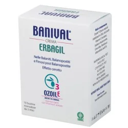 Banival Crema 10 Bustine 3ml Indicato per balaniti, balanopostiti, fimosi post-balanopostiti, lichen e altro