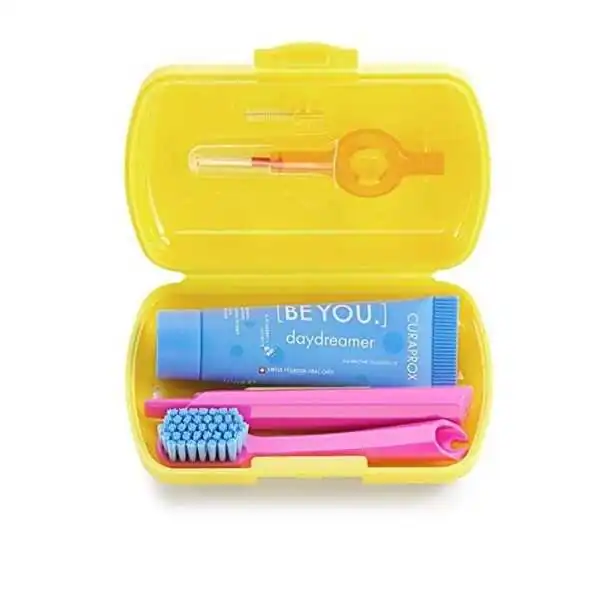 Curaprox Kit da Viaggio Giallo, Curaprox