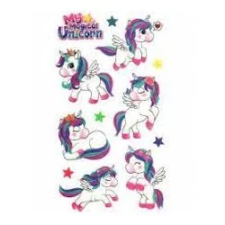 Sugar Baby Tattoo per bambini Unicorni 35 Pezzi, LR COMPANY Srl