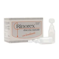 Rinorex Doccia Nasale Con Bicarbonato 15 Flacconcini x 5ml, STEWART ITALIA Srl
