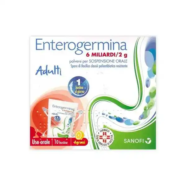 Enterogermina*OS 10 Bustine 6 Miliardi 2g, SANOFI SPA