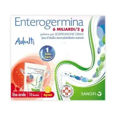 Enterogermina*OS 10 Bustine 6 Miliardi 2g, SANOFI SPA