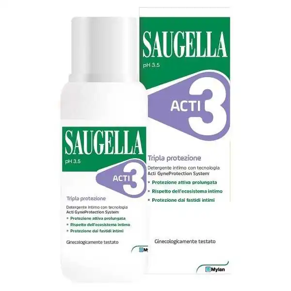 Saugella ACTI3 Detergente Intimo 250 ml  |  RIsparmia In Farmacia
