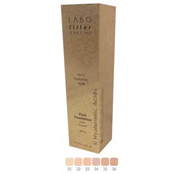 Labo MakeUp Fondotinta Flu-Ex Compatto SPF15 34, LABO INTERNATIONAL Srl