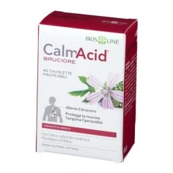 Calm Acid Bruciore 40 Tavolette Masticabili, BIOS LINE SpA