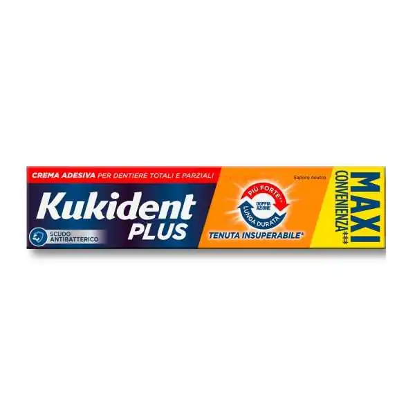 KUKIDENT PLUS DOPPIA AZIONE CREMA ADESIVA 65g | Risparmia in Farmacia