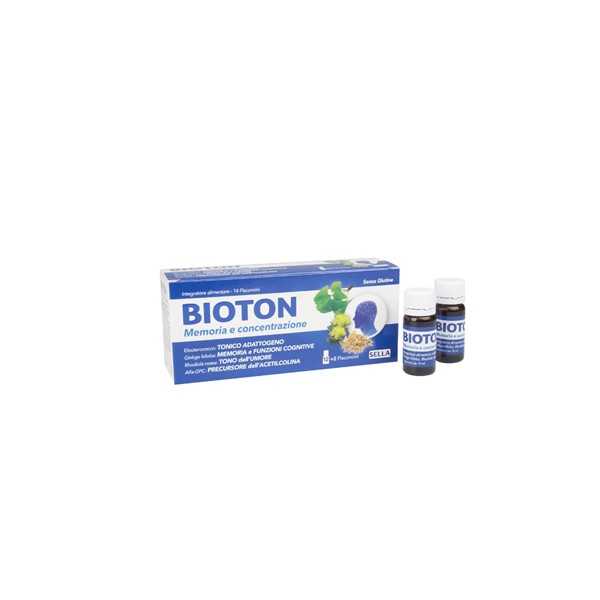 Bioton Eleuterococco Memoria e Concentrazione 14 flaconcini da 10 ml, Sellafarmaceutici