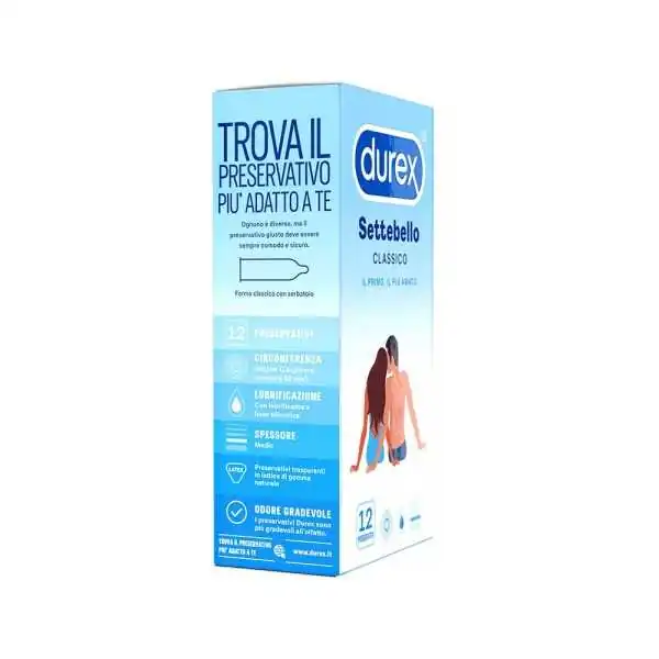 DUREX - SETTEBELLO CLASSICO 12 PROFILATTICI, RECKITT BENCKISER