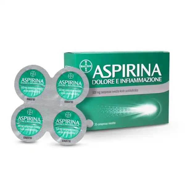 ASPIRINA DOLORE INFIAMMAZIONE 20 Cpr 500mg | Farma di Fiducia