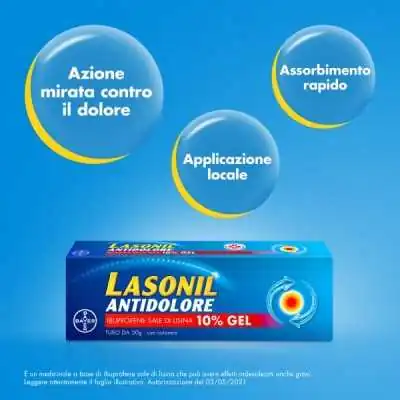 BAYER Lasonil Antidolore Gel 50G 10% | Risparmia in Farmacia