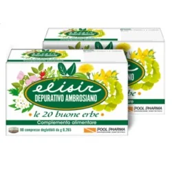 ELISIR DEPURATIVO AMBROSIANO LE 20 BUONE ERBE 80 MINI-COMPRESSE, Pool Pharma