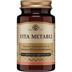 Solgar Vita Meta B12 30 Compresse Orosolubili | Farma di Fiducia