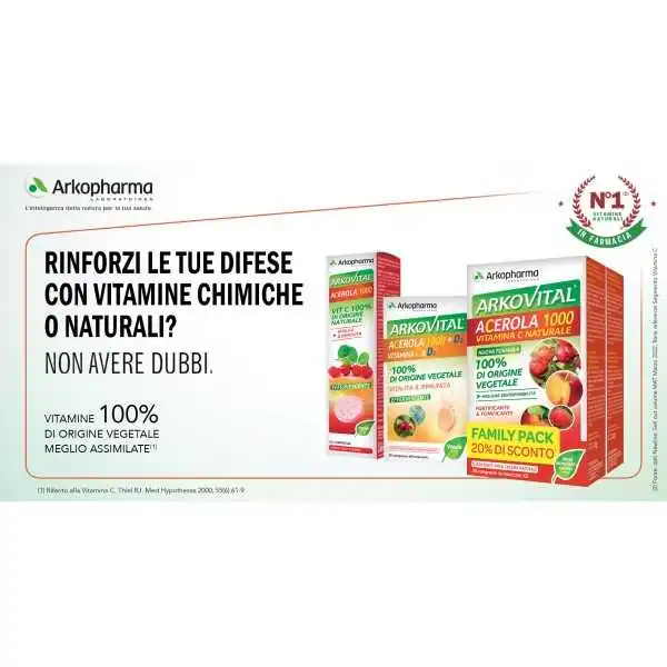 ARKOVITAL Acerola1000 - 20 Compresse | Risparmia in Farmacia