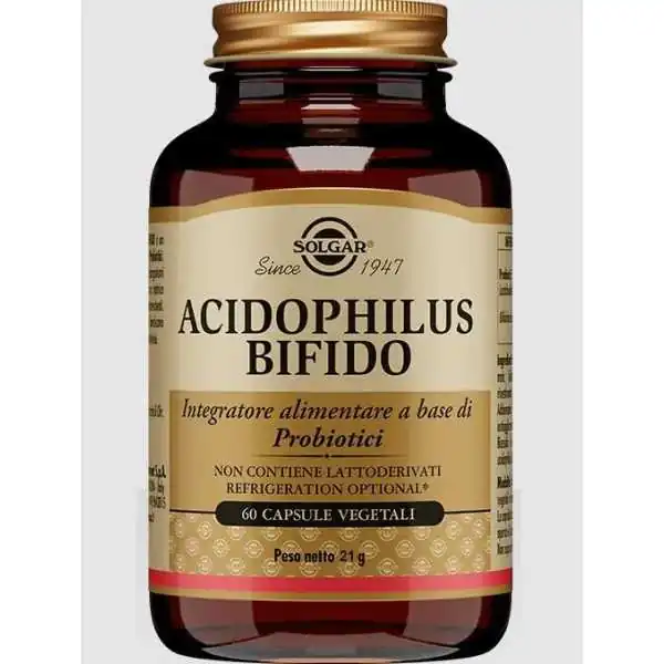 Solgar Acidophilus Bifido 60 Capsule Vegetali | Farma di Fiducia