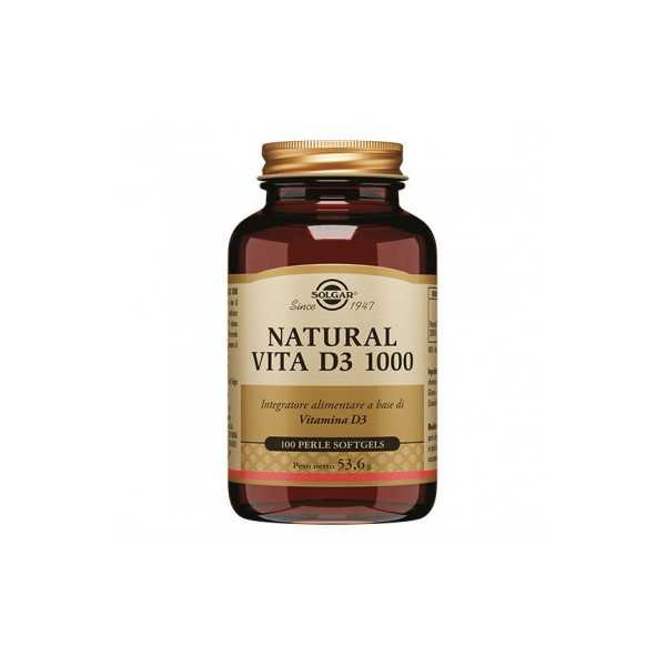 Solgar - Natural Vita D3 1000 Perle Softgel | Farma di Fiducia