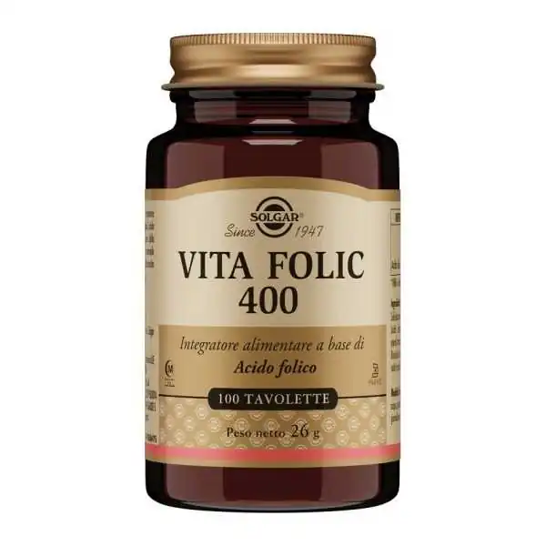 Solgar Vita Folic 400 100 Tavolette | Farma di Fiducia