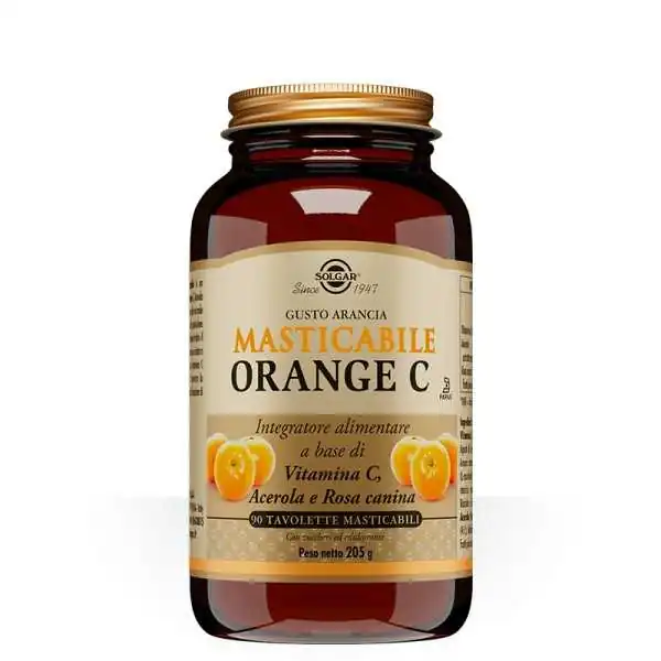 Solgar Orange-C 90 Tavolette Masticabili | Risparmia in Farmacia