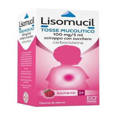 LISOMUCIL Tosse Mucolitico Bambini Sciroppo 2%  |  Farma di Fiducia