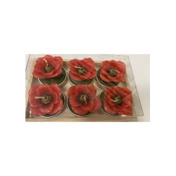Candele Papavero 6 Pezzi | Risparmia in Farmacia